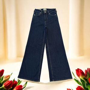 Universal Thread Wide Leg Jeans Womens 6R High Rise 32” Inseam Long Denim Hippie
